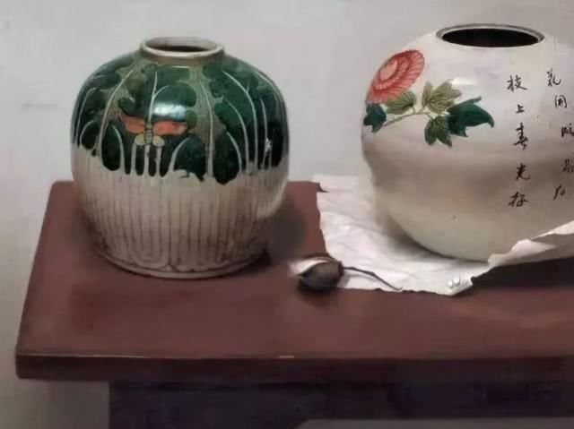 汤匙!冷军画了一根破汤匙,卖了41万,放大十倍后,专家:这根本不是画