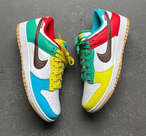 Nike Dunk Low “ Free 99 ” 最新细节照曝光！不对称鸳鸯设计吸睛度爆棚！