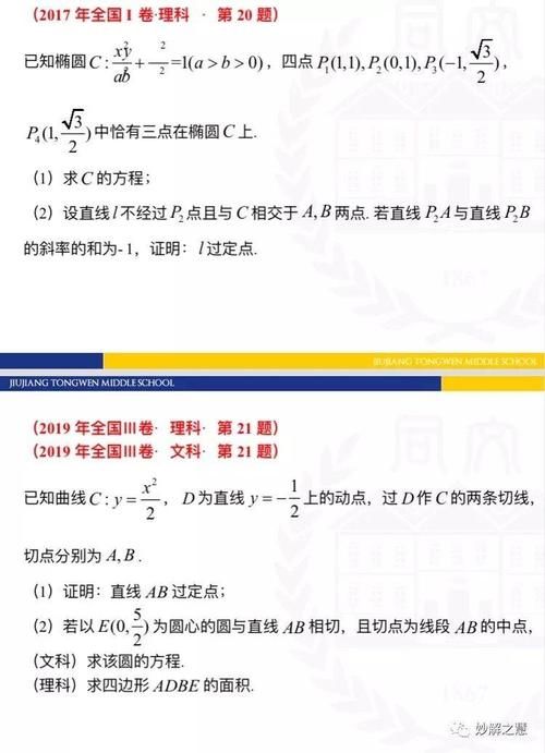 数学干货丨解析几何高考试题分析及备考策略