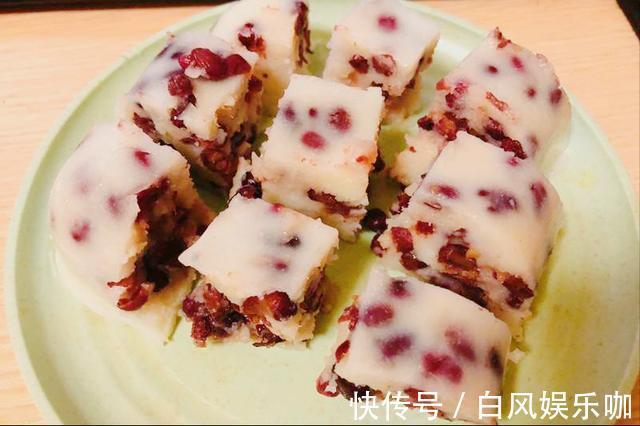 元气满满|1碗红豆，2根山药，教你红豆山药糕，软糯香甜，天冷常吃身体好