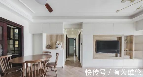 墙面|89㎡居然挤出了4间房,门头上都装满柜子,设计简洁却特别实用!