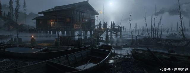 过场|《对马岛之魂》大量艺术设定图公开人物、风景和水墨过场等