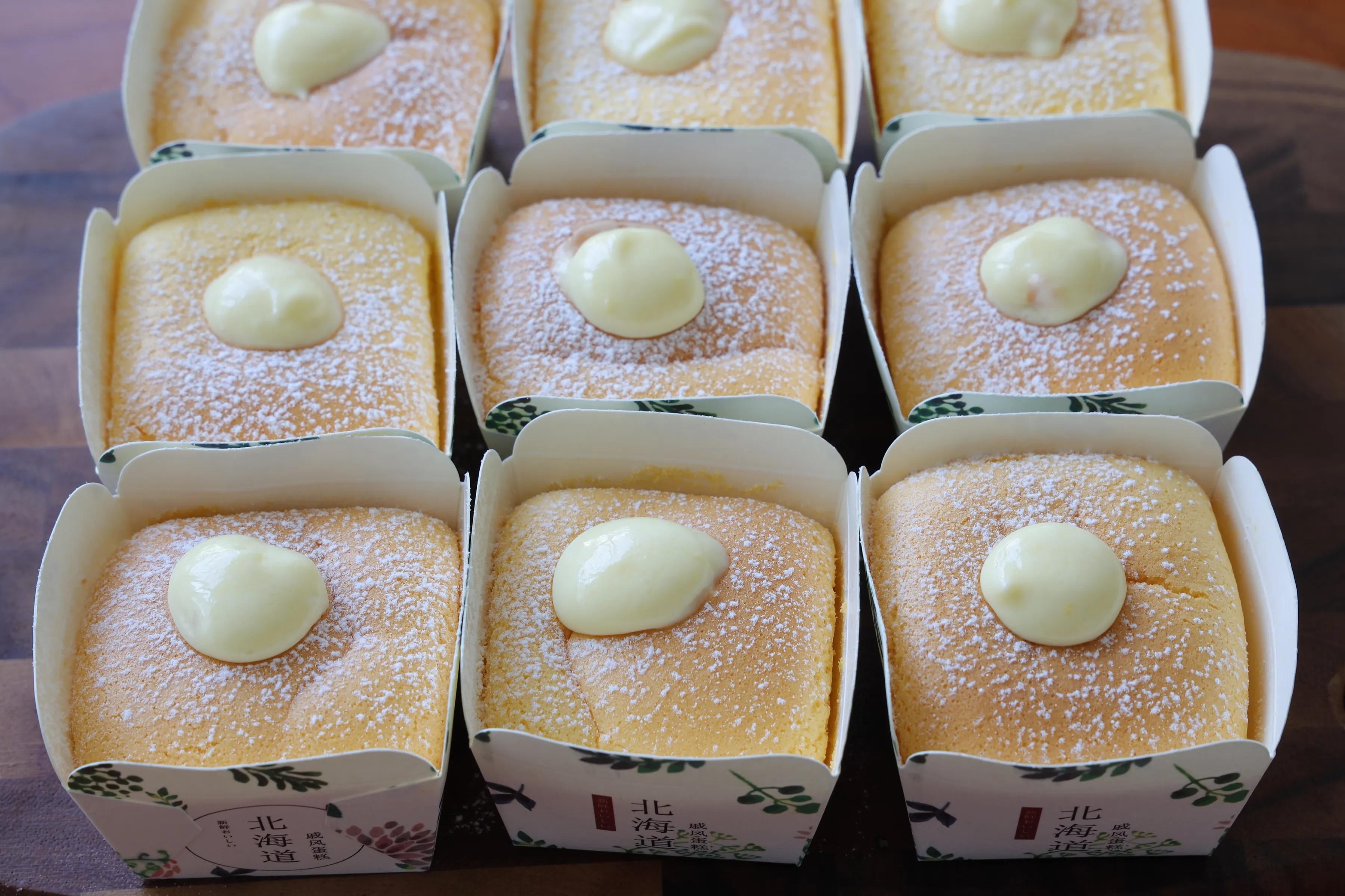 低粉|成本2块钱的北海道戚风蛋糕，教你在家做，松软爆浆，热天吃超赞