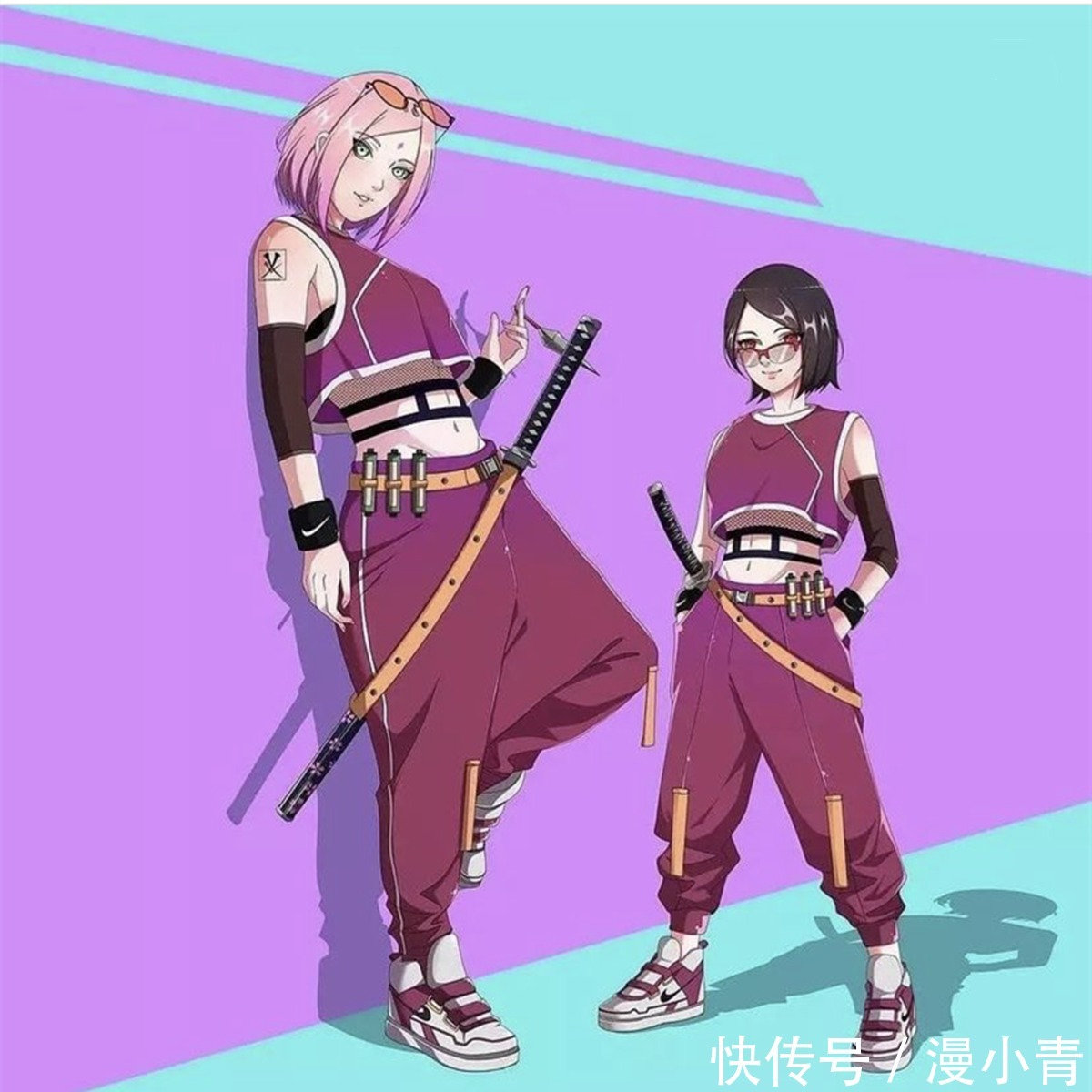 吊车尾|当《火影忍者》中的人物都穿上了潮牌服装,可能颜值要重新排序了