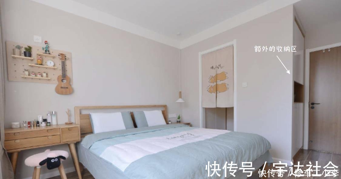 新房|客厅造个“假阳台”,一进门就被迷住了,这套92㎡新房,太温馨