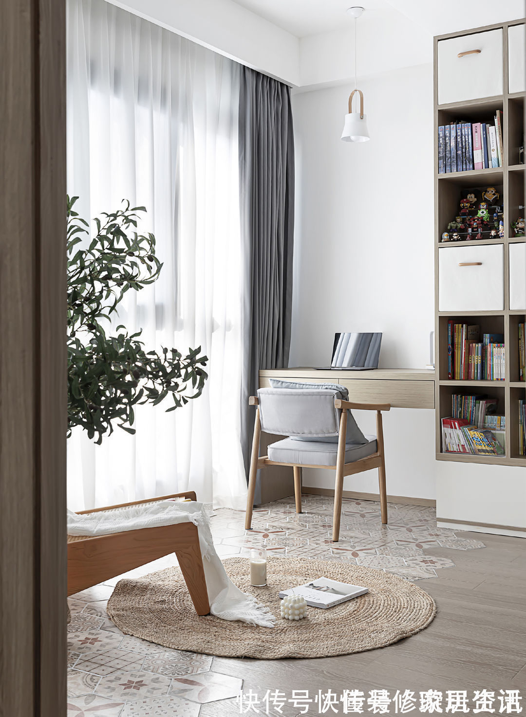 门洞|“穷装”反而更干净舒适,103㎡色调高度统一,耐看极了