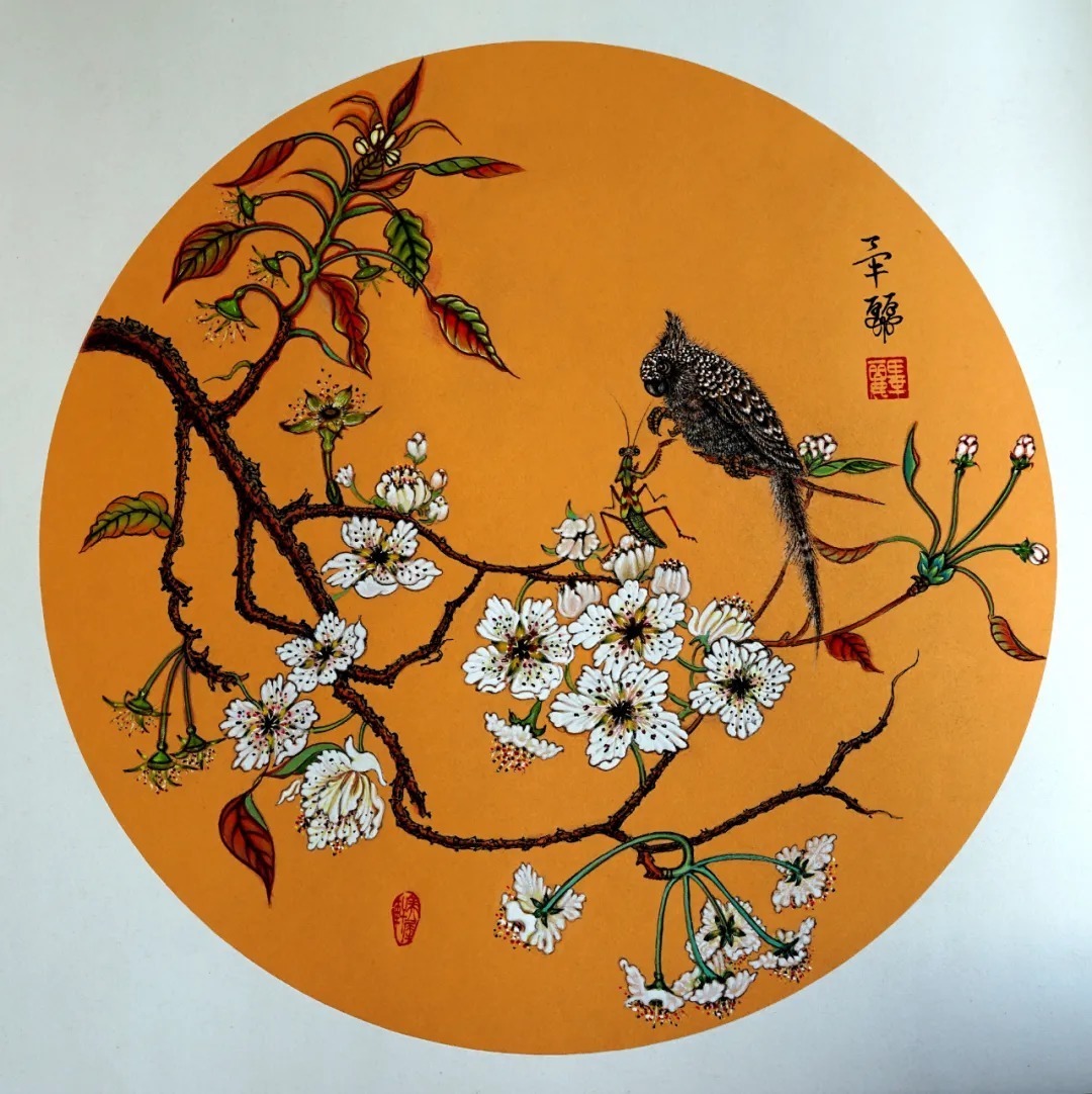 美国世界艺术家协会!艺术家毕丽国画作品赏析