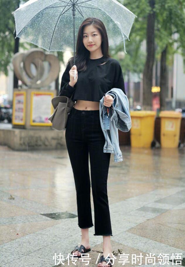 牛仔裤也能穿出筷子腿,显瘦又洋气,简单风格也很美