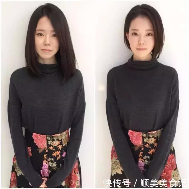 短发|日本妹子剪完短发的前后对比，短发果然有毒！