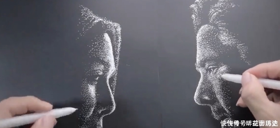 作画$美术生扬言双手作画,以为开玩笑,看到成品:别扶我,跪着挺好