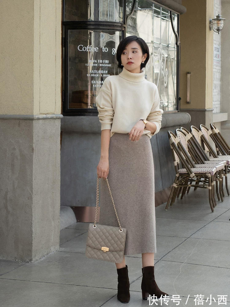 针织裙 穿衣从“土气”到“高雅大气”,40+女人需要做啥?半身裙能帮你