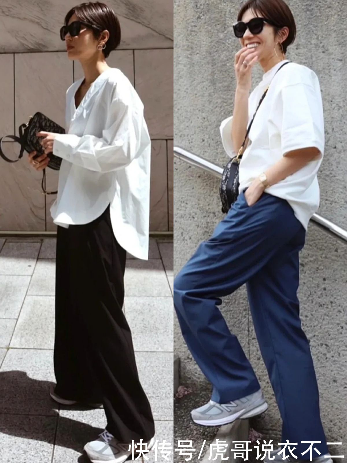 阔腿裤|大龄女人可借鉴的简约舒适穿搭，教你4个搭配要点，不扮嫩又高级