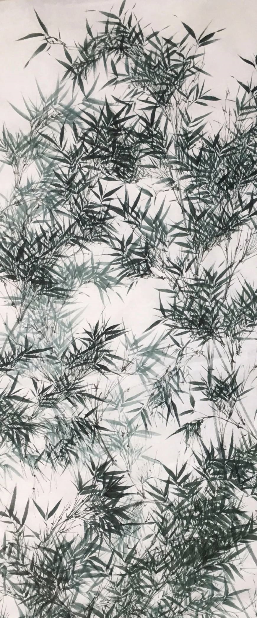 冷军的油画竹子和90后大叔池静山笔下的墨竹,你更喜欢哪个呢