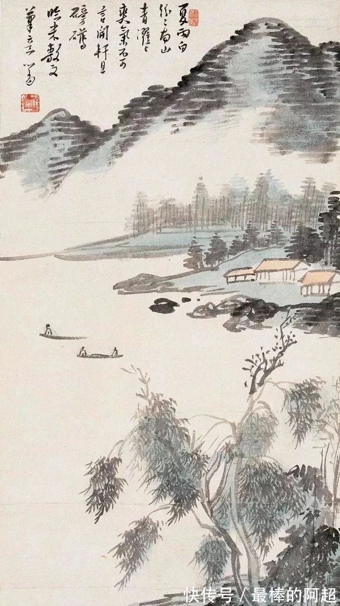 绘画|「津门网」溥儒的山水画看上去都很凉爽,是夏日里的一股清风