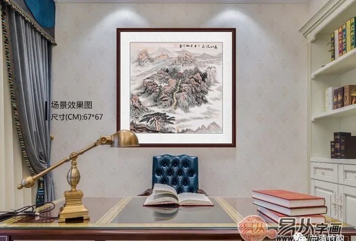 书房挂画：家居书房挂什么画好？国画山水画系列静雅悠然