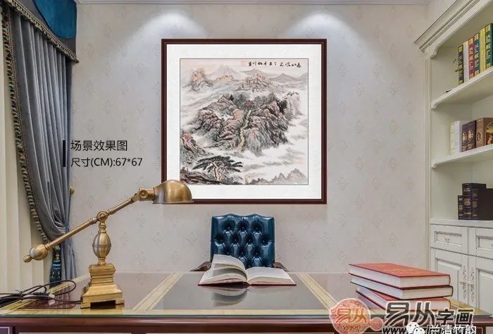 书房挂画:家居书房挂什么画好?国画山水画系列静雅悠然