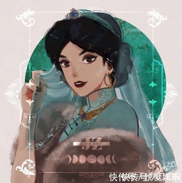 白雪公主 旗袍版的迪士尼公主太美了，艾莎的发型直击我心，白雪公主变贵妇