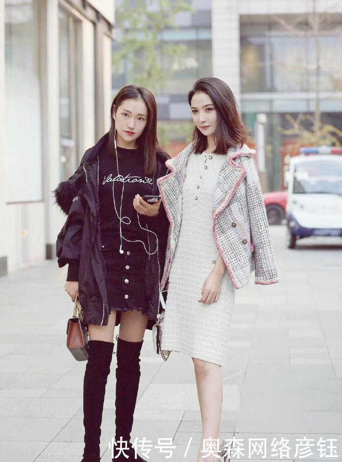 香风|街拍:美美的小香风,颜值高真的很吃香