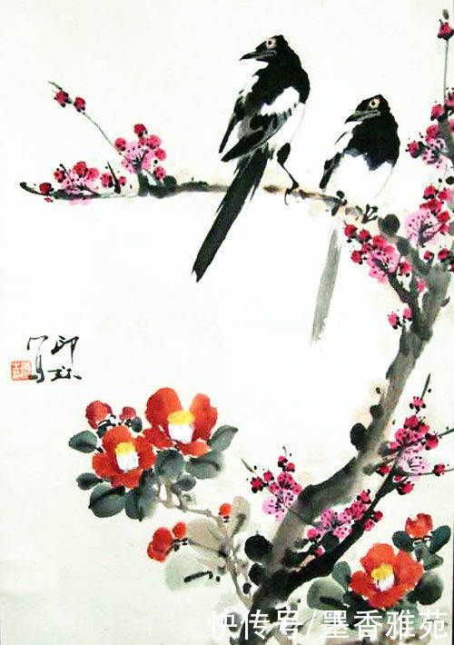 花鸟画|当代画家萧朗精品花鸟画作品欣赏