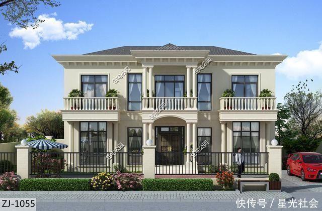 住宅|农村建房,开间14米进深10米、坐北朝南,能建什么样的别墅