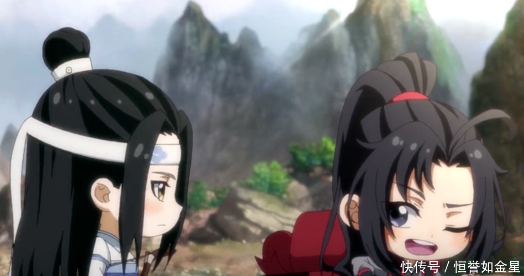 蓝湛|魔道祖师Q萌魏婴哭鼻子,送蓝湛礼物,皮皮羡很吃香!