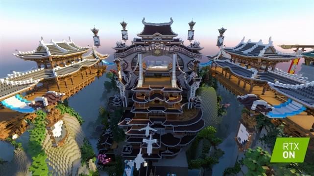 nvidia|《我的世界》中国版正式上线，国潮地图带来绝美的古风光影效果