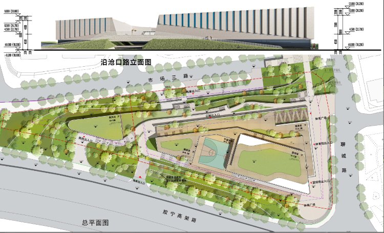 建筑面积|市北区新增社区体育中心 规划停车位不少于350辆