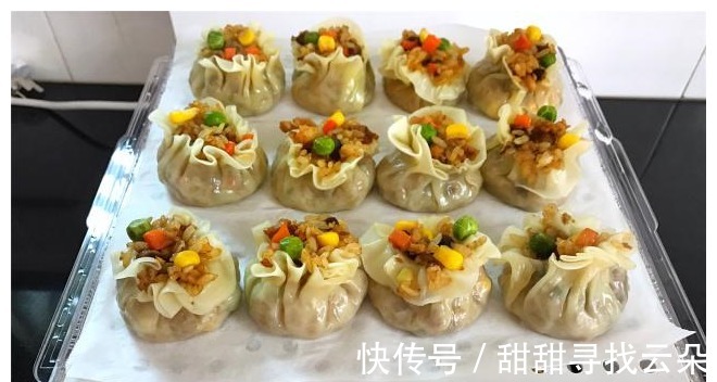 糯米|想吃烧卖不用买，教你在家做，面都不用揉，皮薄馅大，一屉不够吃！
