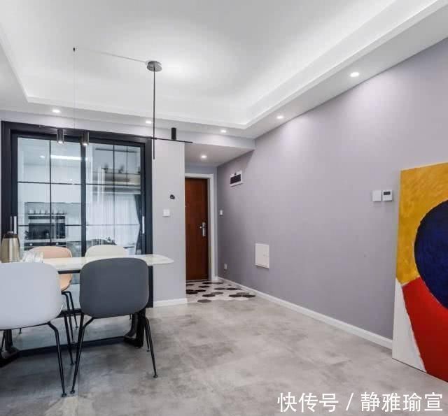 客厅|漂亮95㎡现代简约三房,全屋配色太美了,进门就被迷住了晒晒