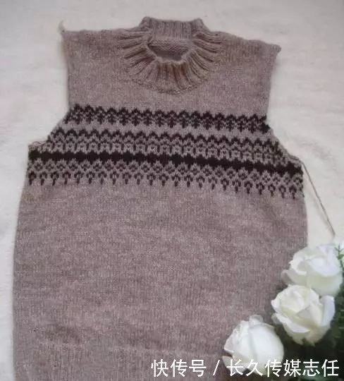 帅气大方的提花儿童冬季毛衣编织,附教程图解