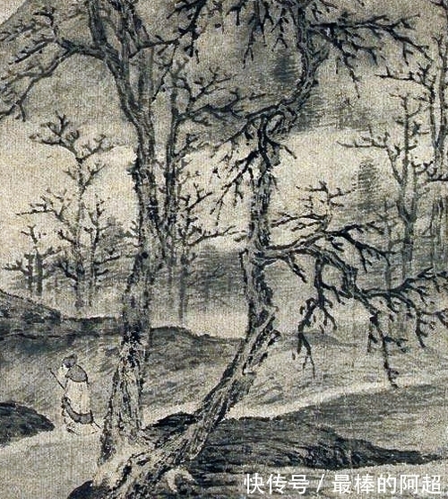 空山霜林$孤独的背影,独行的唐伯虎