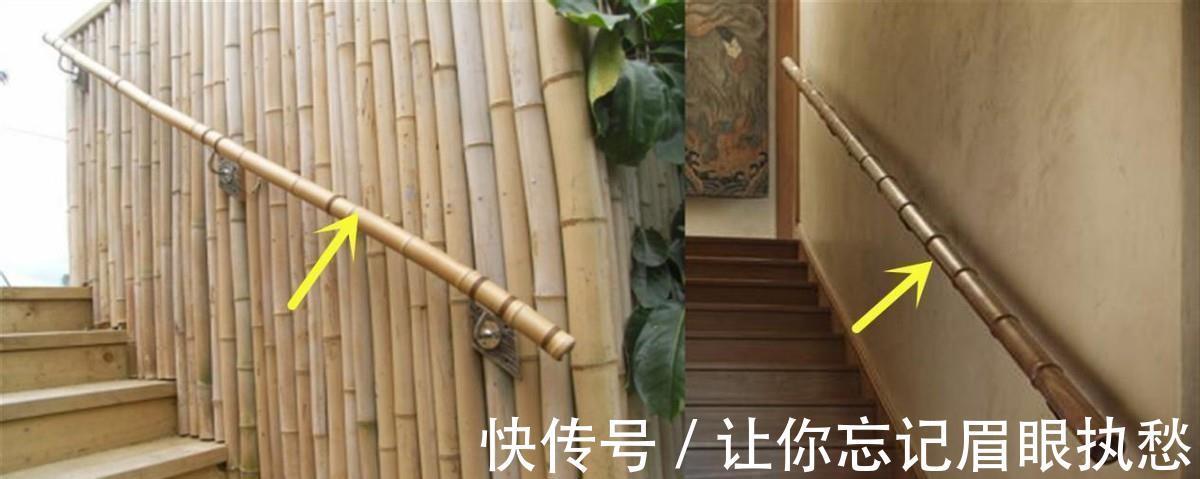 护栏|不花1分钱做楼梯护栏,几根竹子就能搞定,比不锈钢都要好看牢固