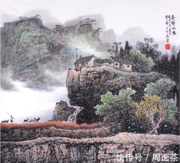 中国画&张月岗：画风神秘幽远，作品荣获国内各大奖项被争相收藏