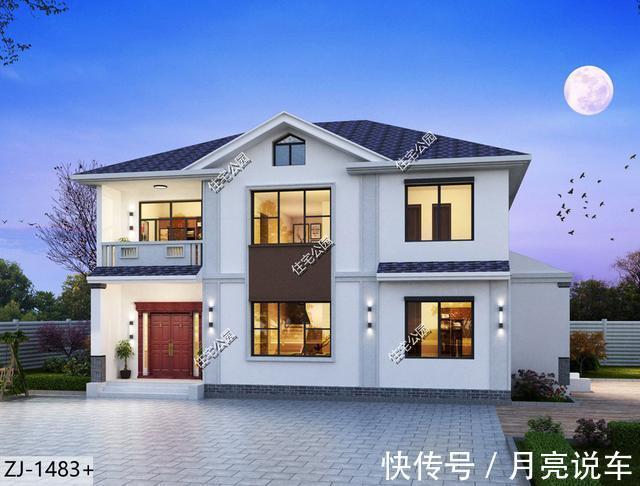 农村别墅|15×11米新中式农村别墅,这样的房子,保证适合咱老百姓