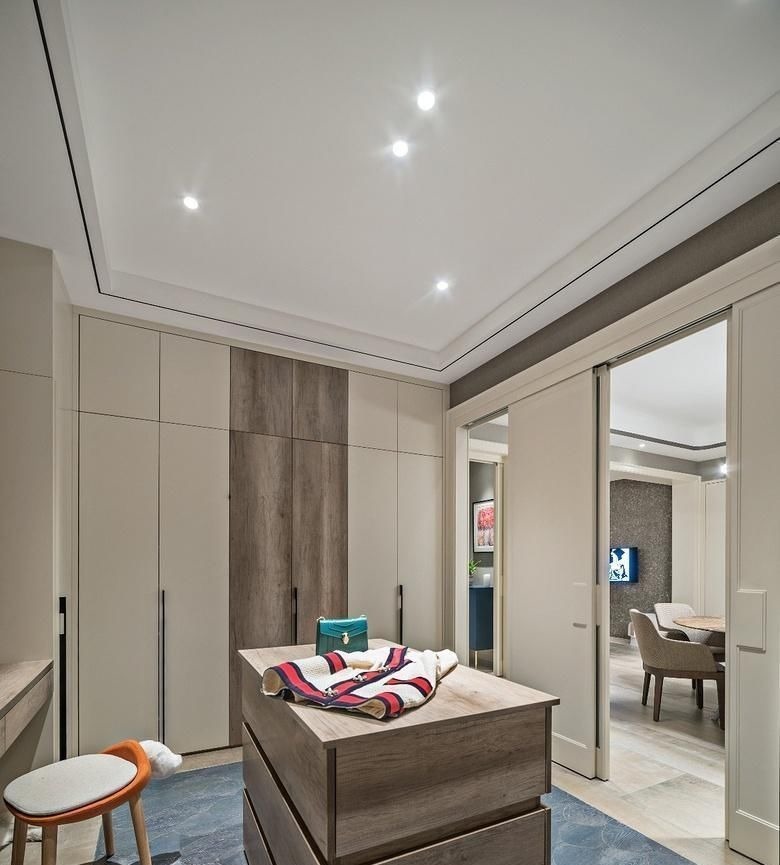 大空间|她家220㎡,面积大还好看,室内高级灰有质感,简约设计干净大气