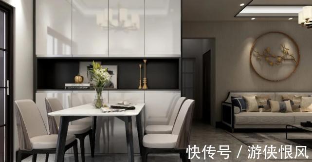 床头柜|70平新中式二居室,客厅有古典美又加以创新