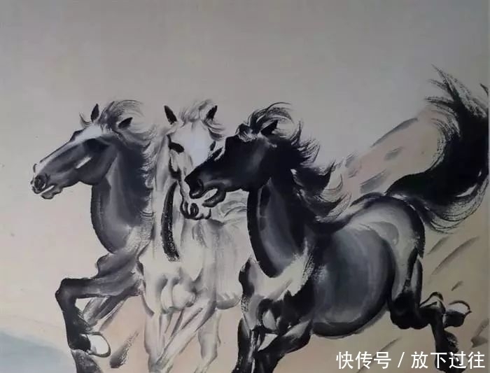 范曾$难怪徐悲鸿的这幅“白描”能卖出4370万,你看看是谁补的画?