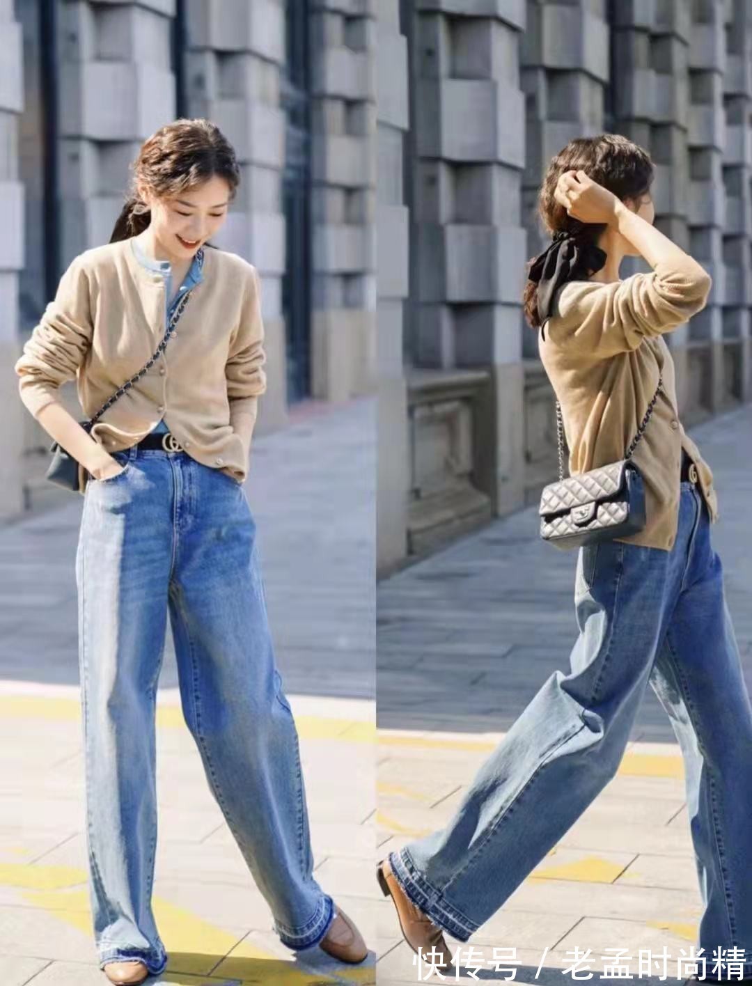 毛衣|秋天打扮得轻盈保暖!学时尚博主的2件毛衣叠穿法