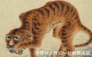 故宫|故宫一幅怪画,画中猛虎如病猫,放大一看,却是它吓蔫了老虎