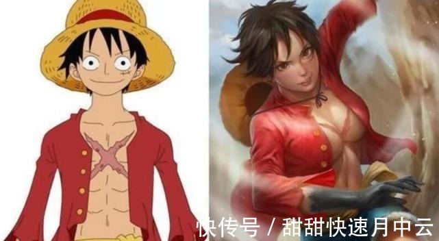 辛久奈|当动漫人物转变性别后,18号太帅气,看到女版路飞之后有个大胆的想法!