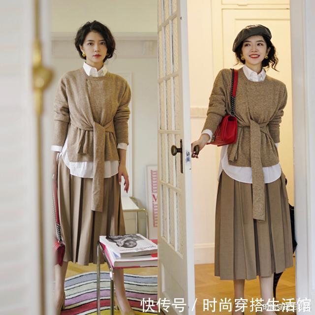 博主|立秋后少穿黑白灰,学习这位博主穿搭配色技巧,减龄又有质感