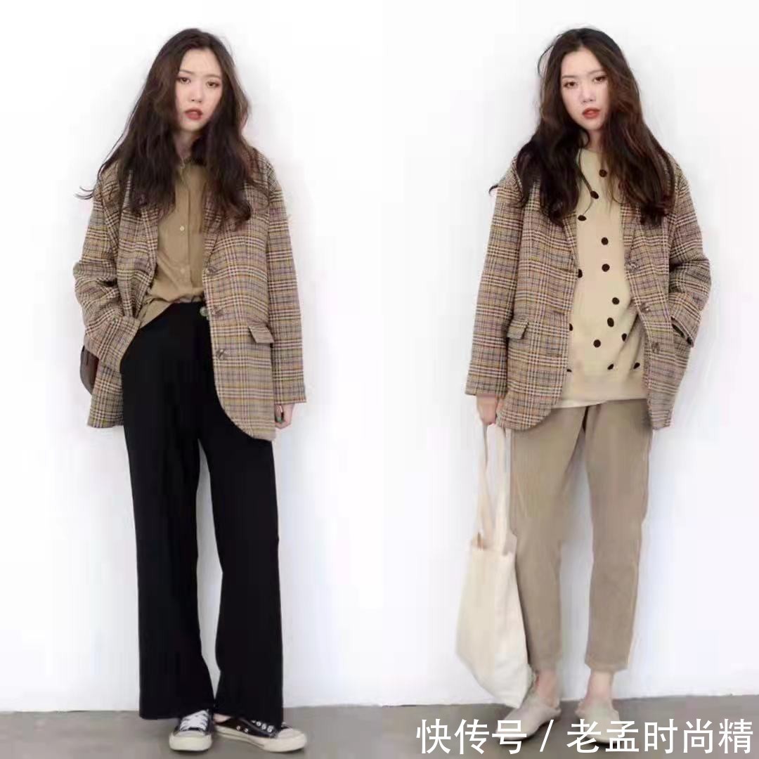复古|秋天“小西装”怎么穿?这么穿复古休闲
