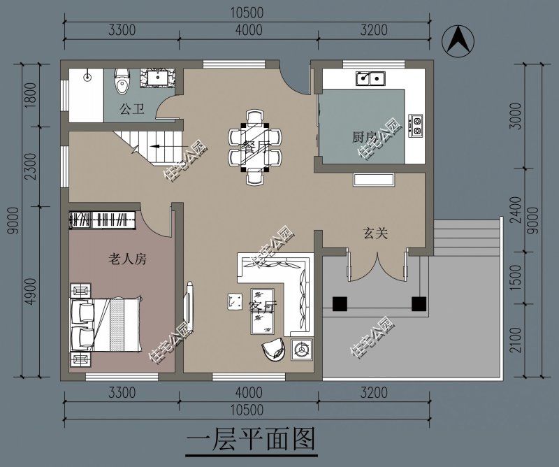 占地|精选10套三层户型图纸，占地面积均不足百平，尤其适合新农村修建