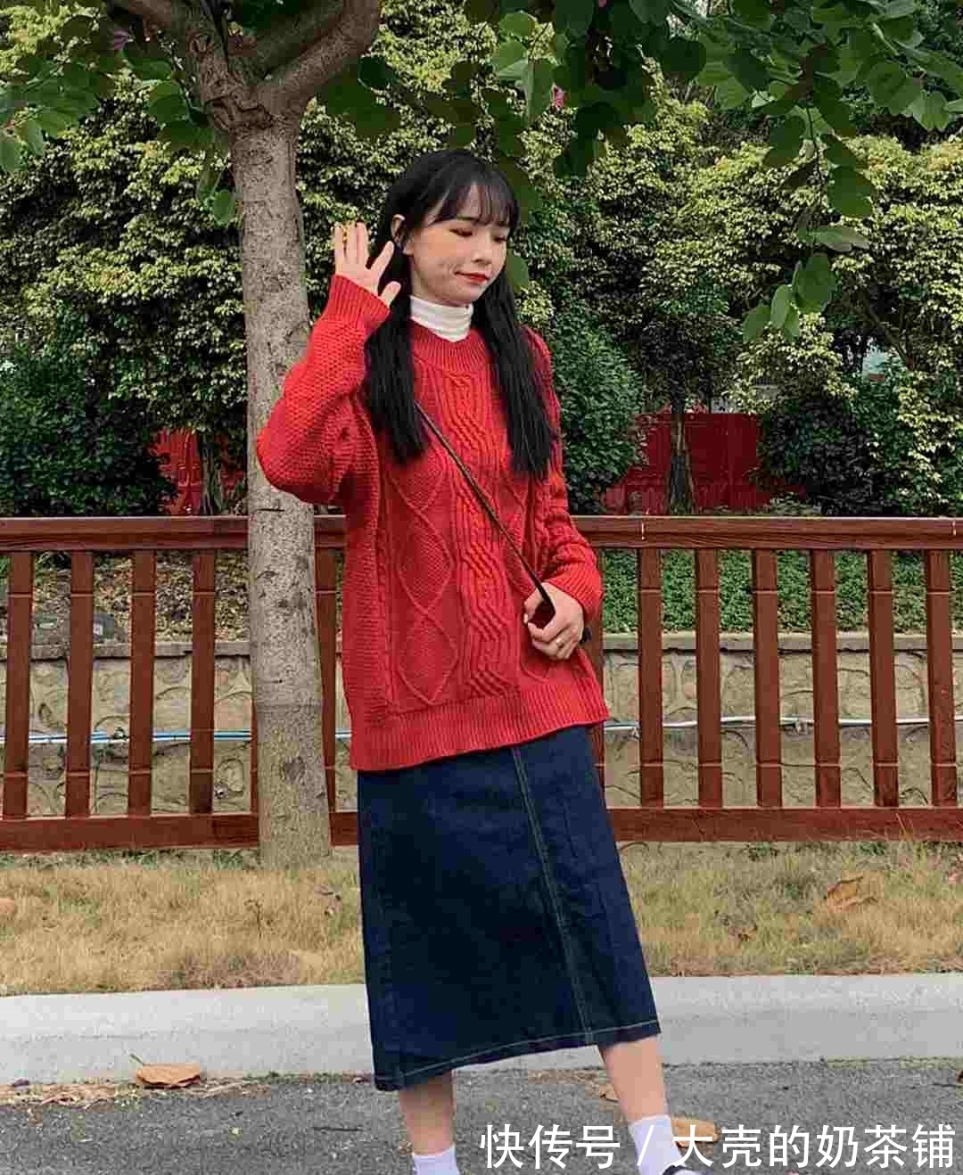 穿衣风格 毛衣+半身裙是真火!今年冬天这样穿,真的美到没朋友