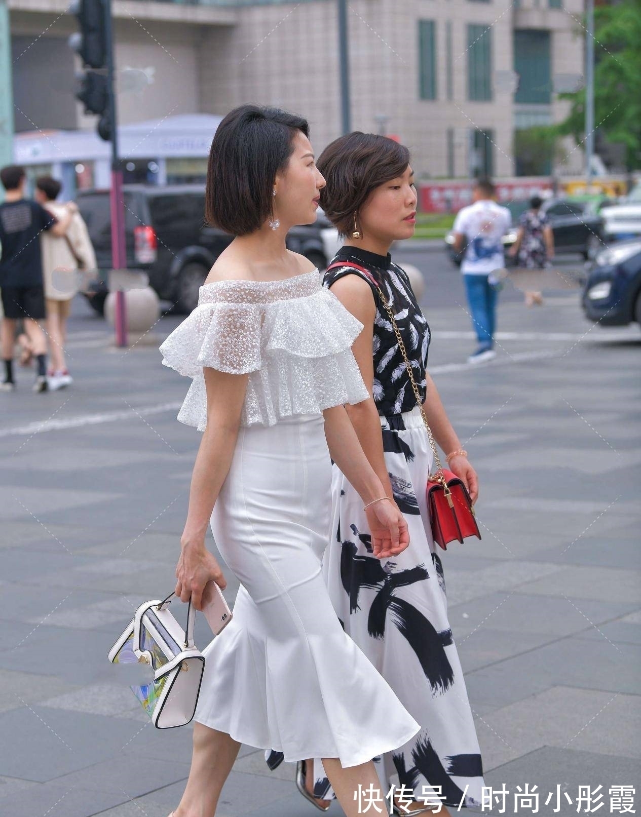 时髦 一字肩礼服裙子,时髦洋气,更显青春时尚,高级感十足