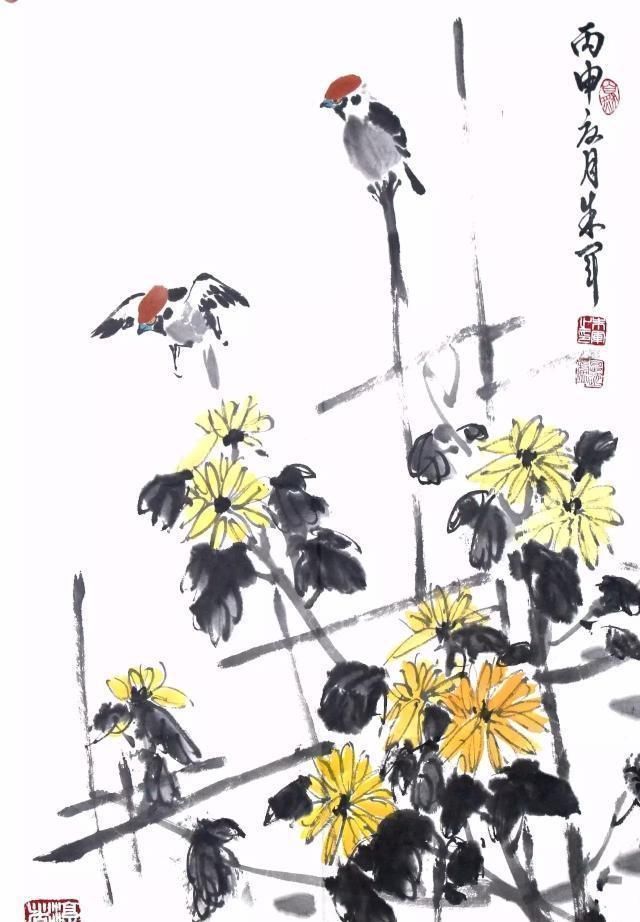 中国传统文化!赵忠祥画驴,倪萍画仙果,朱军画鸟,谁的好看