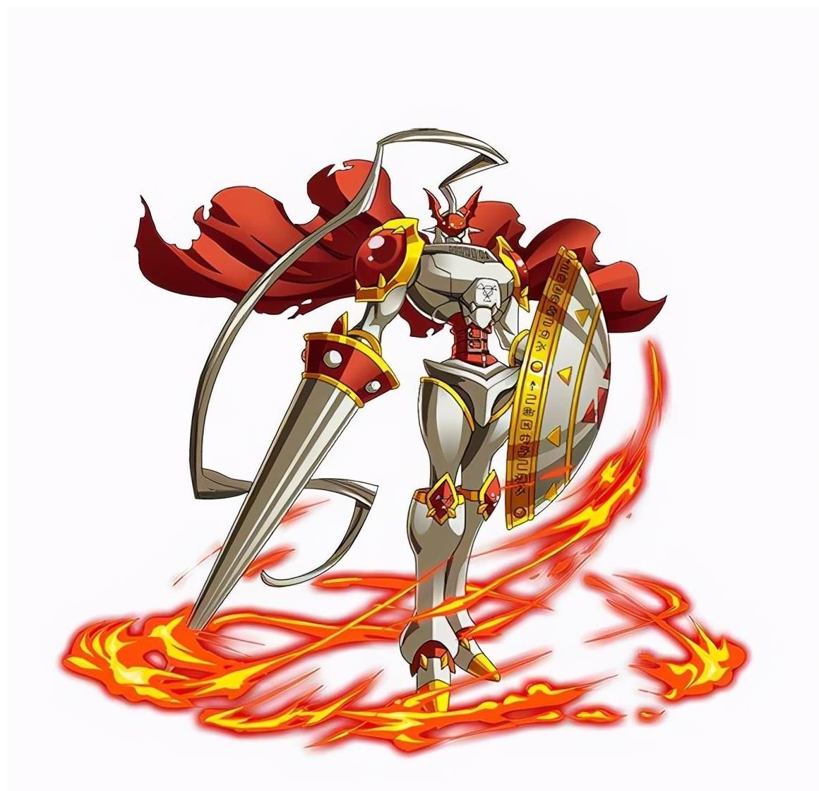 红莲骑士兽|被黑暗四天王团灭的四圣兽真正的实力是怎样的呢