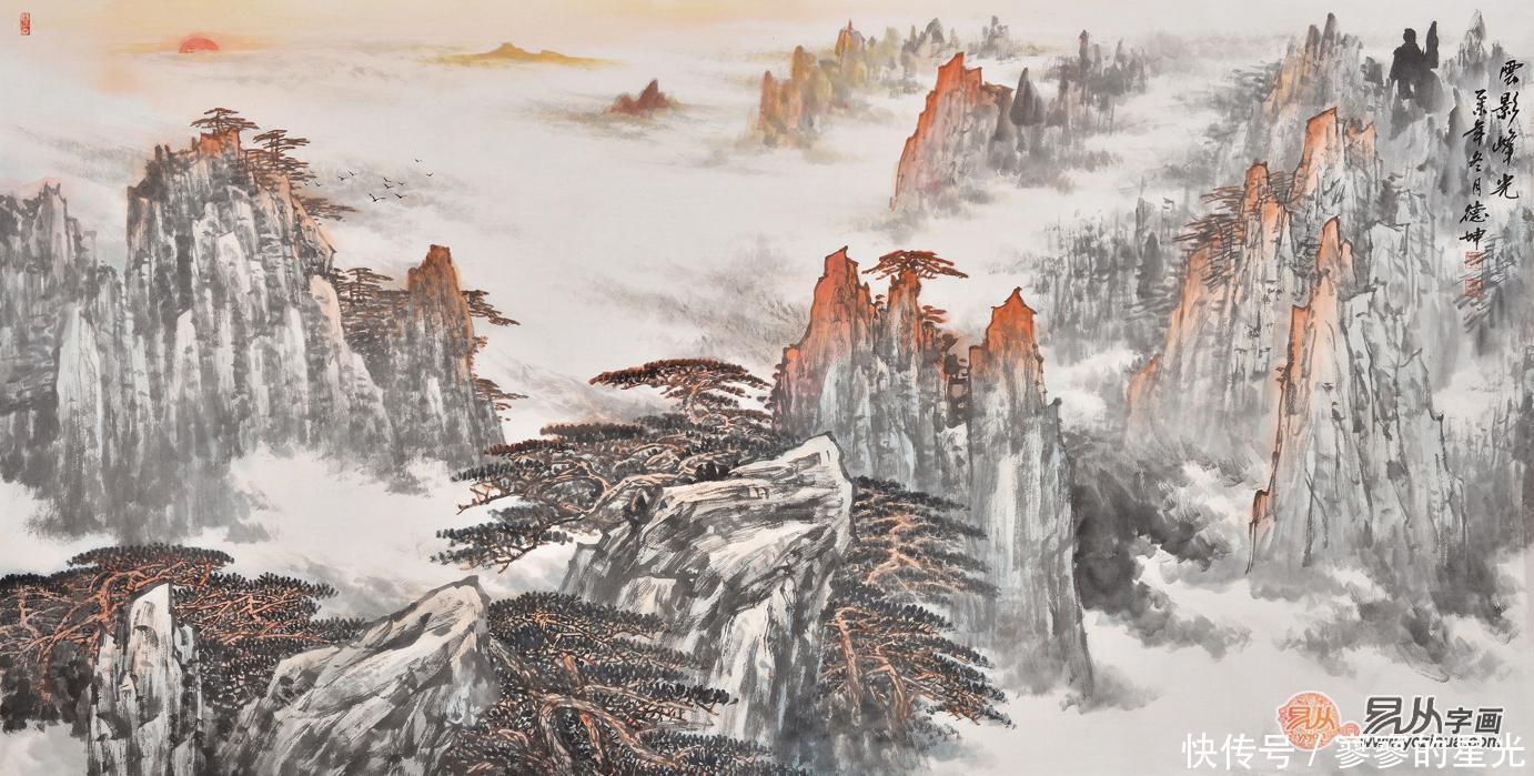 画家林德坤山水画作:六法兼具,气韵当头,实为震撼!