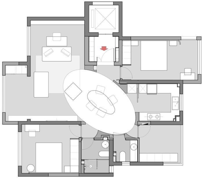 卫生间|看了她家,才知道灯光设计有多强大,哪怕刷大白,也超有氛围感