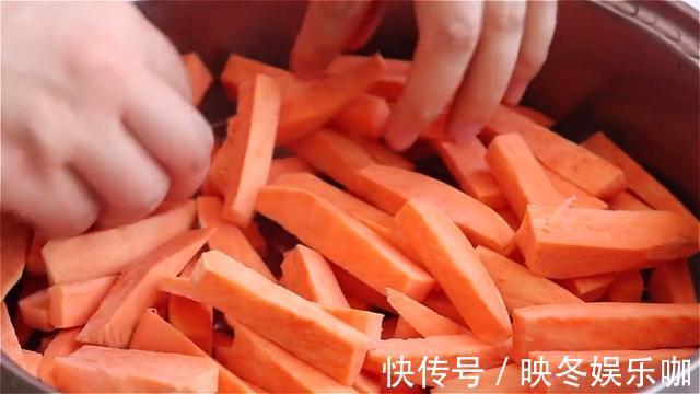 烤盘|红薯干快速做法，不晒不晾，无油无糖，软糯香甜，放半年都不发硬